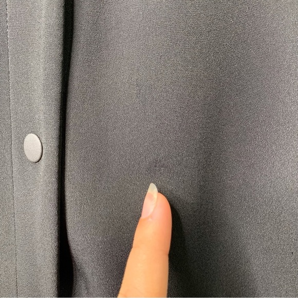 Armani Collezioni Women's Black Long Sleeve Button Down Maxi Dress Size 12 - Picture 11 of 16